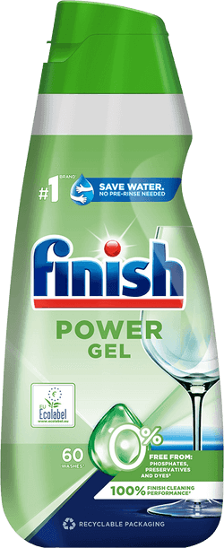 Finish Power 0% gél do umývačky riadu

