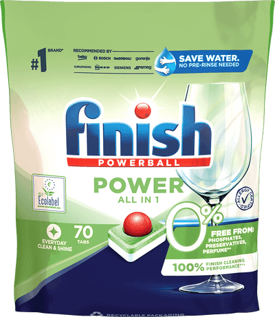 Finish Power All in 1 0% tablety do umývačky riadu